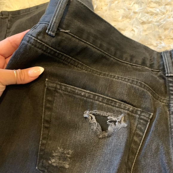 High Waisted Destroyed Crop Flared Jeans - Picture 8 of 9